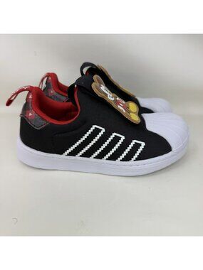 Adidas Superstar 360 Disney Mickey Mouse Slip On Shoes Black Toddler Size 10.5